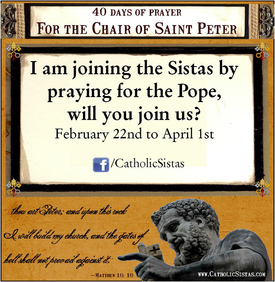 40 Days of Prayer for the Pope