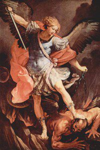 Michael Tramples Satan by Guido Reni (1636)