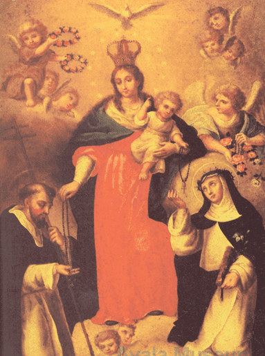 Nuestra Señora del Santisimo Rosario by Damian Domingo (1790-1832)