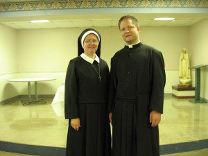 Sr. Patricia (the 2nd oldest of 8, with her younger brother, Fr. Matthew, the baby of the family.