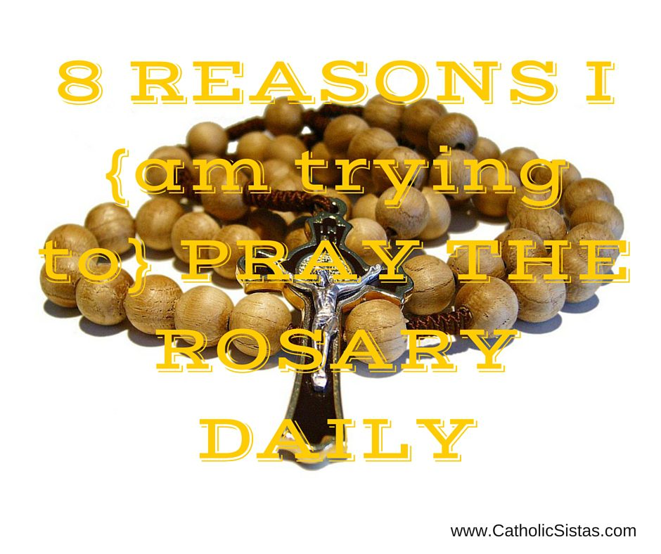 8 Reasons I {am trying to} Pray the Rosary Daily