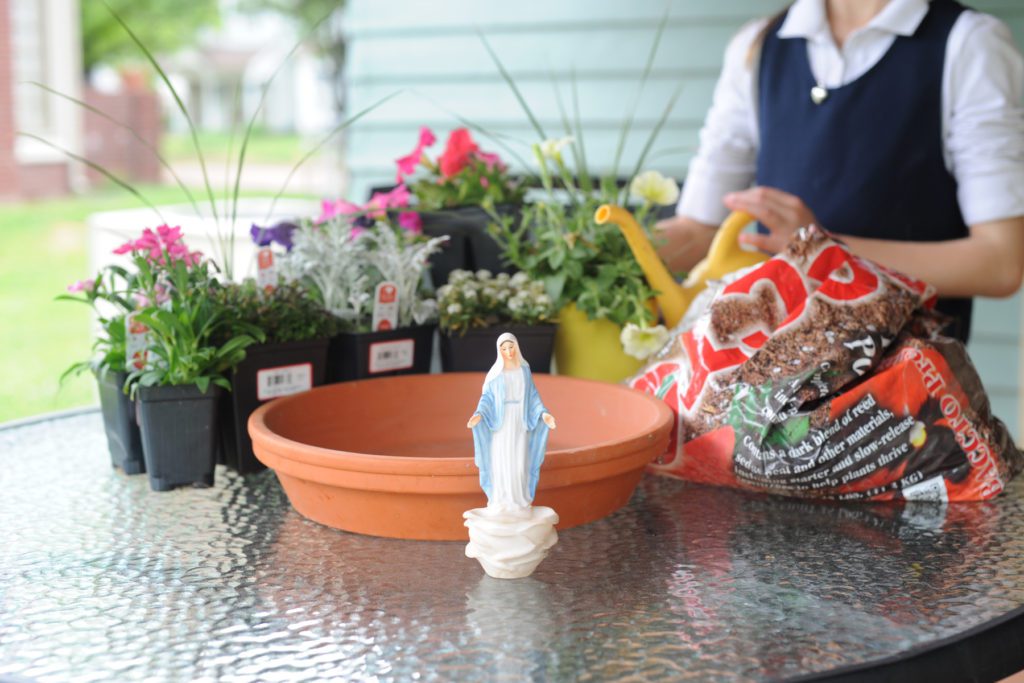 A Miniature Marian Garden