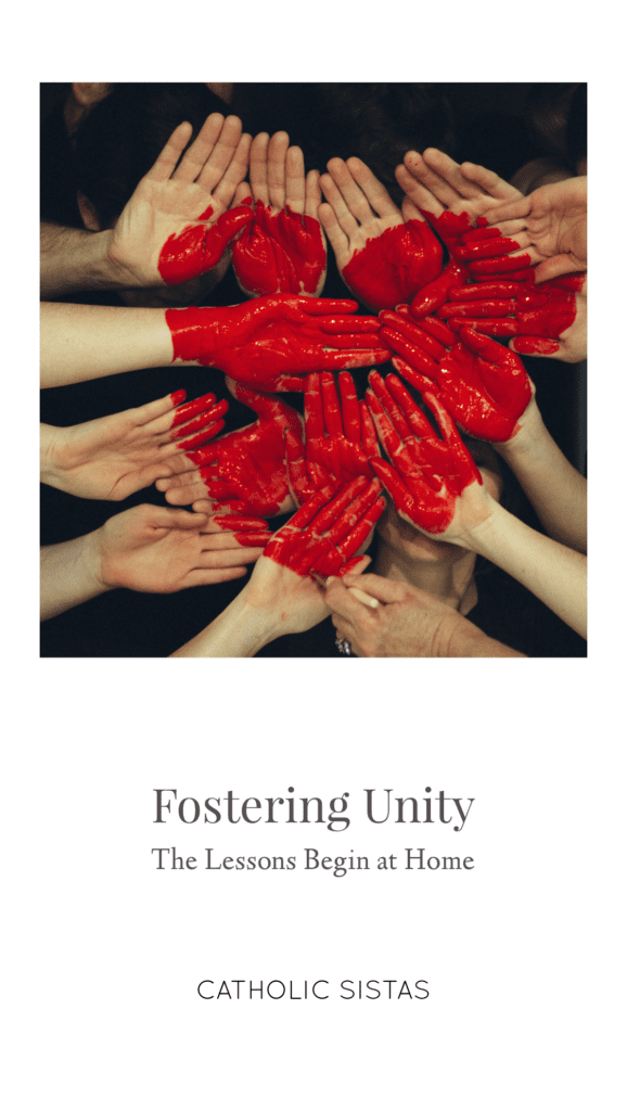 Fostering Unity The Lessons Begin At Home » Catholic Sistas