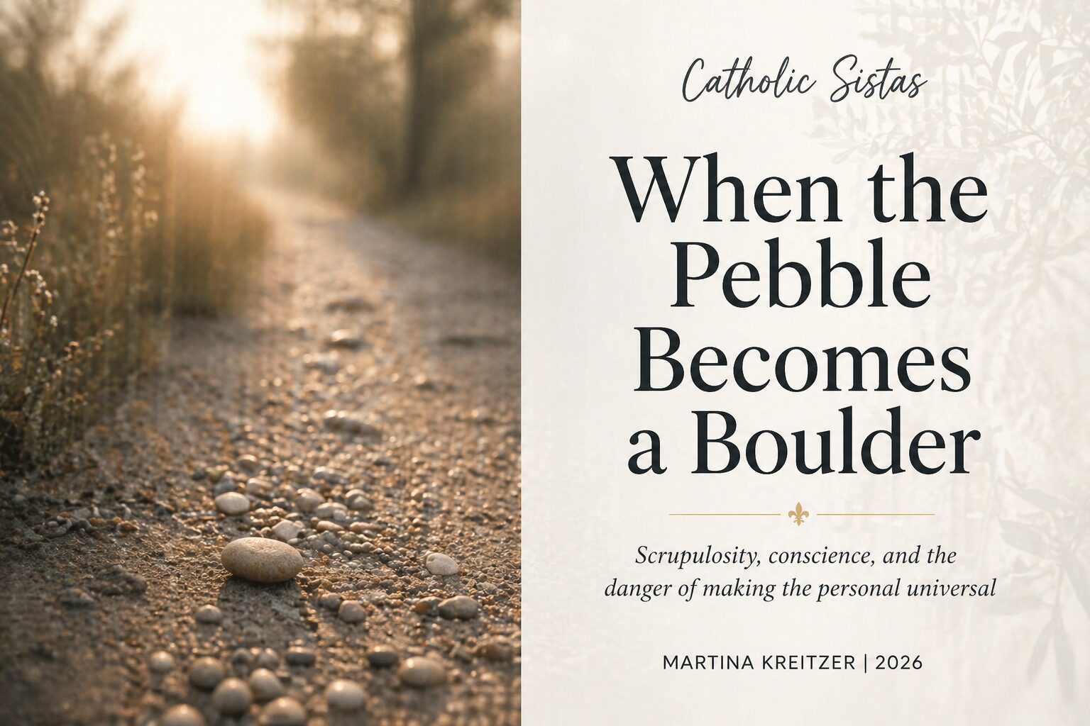 Small Pebble Humility When the Pebble Becomes a Boulder | Scrupulosity, Spiritual Pride