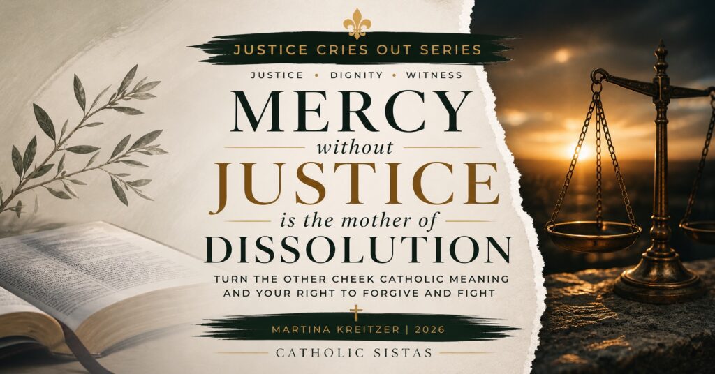 turn the other cheek Catholic meaning forgiveness and justice self defense