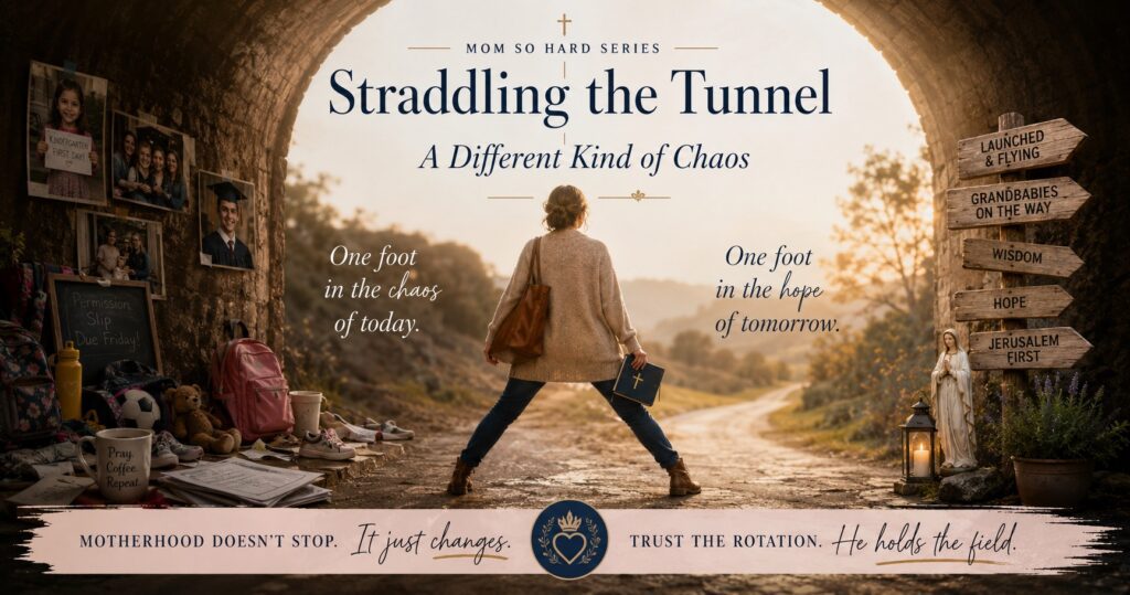catholic motherhood stages straddling the tunnel mom so hard series catholic sistas