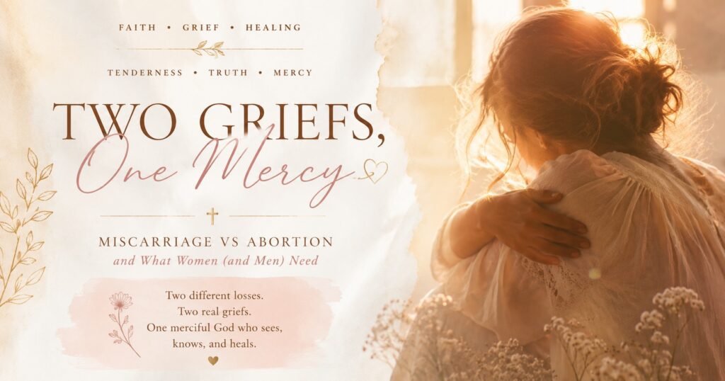 miscarriage and abortion grief Catholic healing mercy Church support